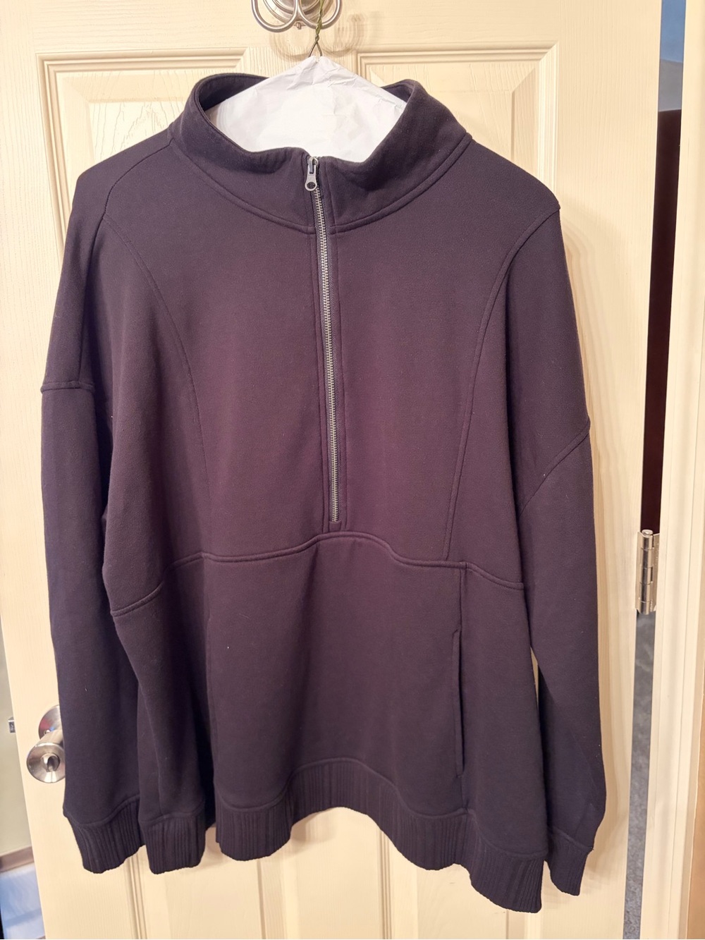 Maurice’s Women's Black Half-Zip Pullover Sweatshirt -size2